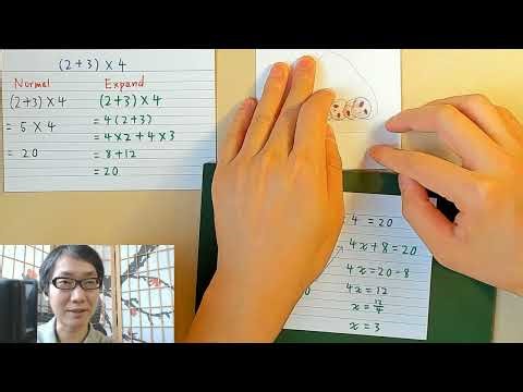 Expanding a bracket - Technique