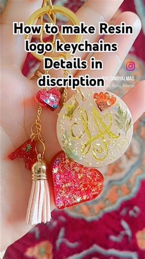 How to make resin logo keychains