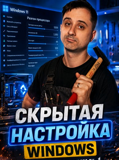 🔥 В Windows 11 есть скрытая настройка процессора, которая может дать максимум производительности или наоборот увеличить автономность ноутбука! Показываю, как открыть её через реестр всего за пару минут. 👀 Сохраняй, чтобы не потерять, и подписывайся за полезные фишки Windows! #rytniblic #windows11