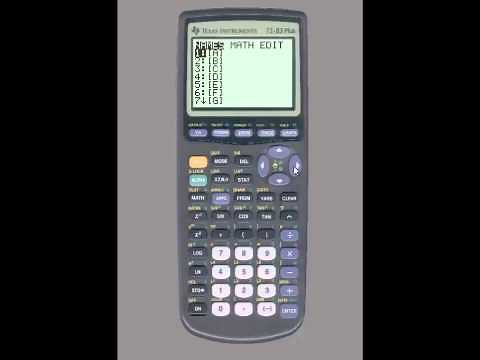 TI-83: Chi-SquareTest