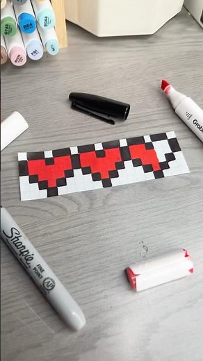 ❤️Cute mini pixel art ideas❤️! #pixel #pixelart #pixelartideas #art #artideas #cuteart #drawing