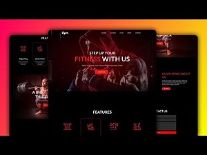 How to make Responsive Gym Website using ReactJS || reactjs Website Project