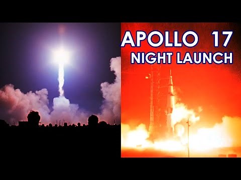 APOLLO 17 - Night Launch [HD] (1972/12/07) - Eugene Cernan, Harrison Schmitt, Ronald Evans