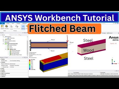 ANSYS Workbench Tutorial - Flitched Cantilever Beam