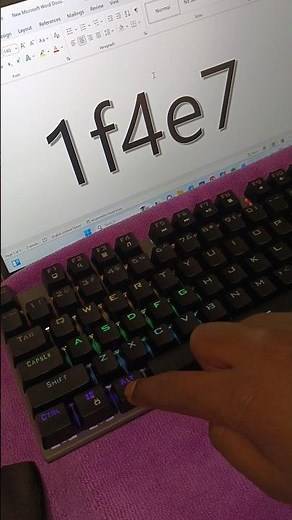 Email icon in Word / code (1F4E7) #asmr #wordtricks #word #typingtrick #asmrkeyboard #keyboard