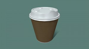 Paper Coffee Cup - 3D model by OliverCreations