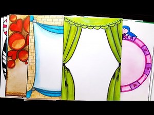 50 Compilation Border Design on Paper | Front Page Design for Project | Easy Border Designs