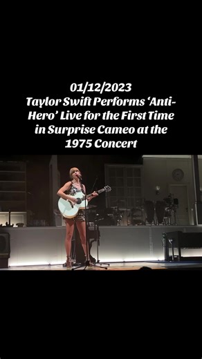 Taylor Swift sings Anti-Hero live for the first time. #taylorswift #taylorswiftedit #taylorswifttok #swifttok #swiftie