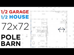 Designed my Dream Garage: Half Garage, Half House (Barndominium, Pole Barn House, Shop House Plans)