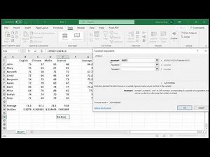 Descriptive Statistics with Excel