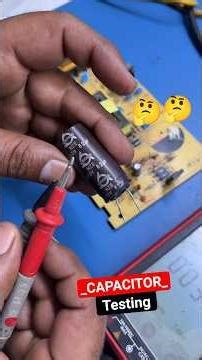 Capacitor Testing Using Multimeter | capacitor check kaise kare #capacitor #test #multimeter