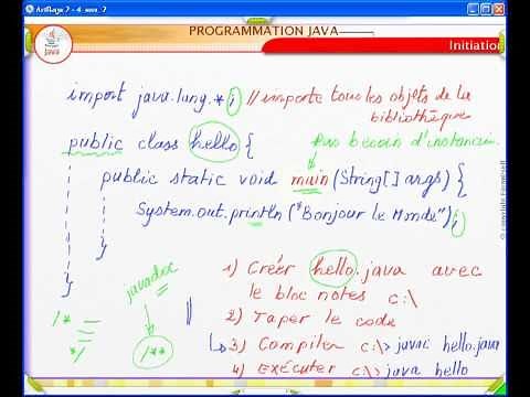 Vidéo Java : écrire et exécuter un programme Java avec NetBeans