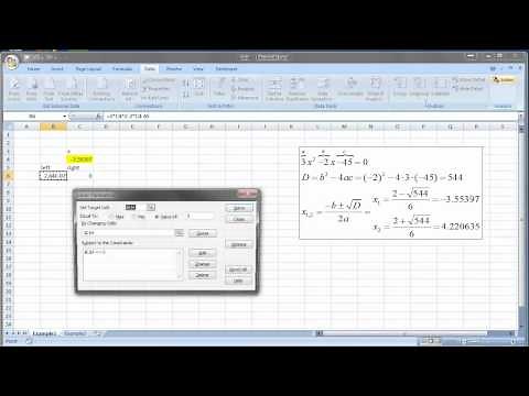 Solver in Excel example