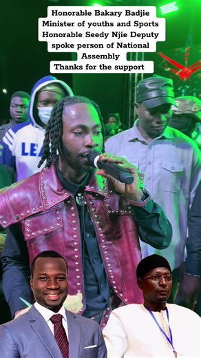 Honorable Bakary Badjie Minister of youths and Sports Honorable Seedy Njie Deputy spoke person of National Assembly Thanks for the support @BOROM DEKABI 🤴 @MUNZYRASHY💕👸 @Miya🇪🇸🇬🇲🇸🇳