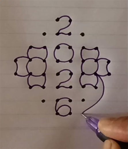 New Year 2026 Latest Rangoli with 8×2 dots🌺New Year Muggulu🌺January 1st Muggulu