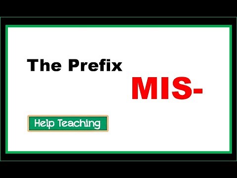 The Prefix Mis- | Prefixes and Suffixes Vocabulary Lesson
