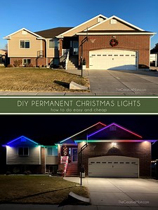 DIY Permanent LED Christmas Lights - The Creative Mom