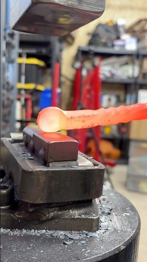 Forging my iron gun hooks #blacksmith #diy #metal