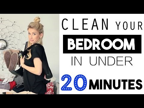 ORGANIZE: Clean Your Bedroom In LESS Than 20 Minutes!
