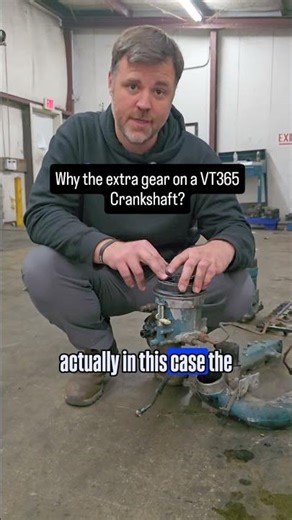 What's the Reason for the Gear on the Back of a VT365 Crankshaft?