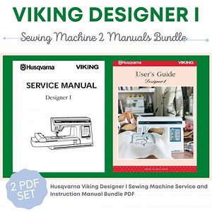 Husqvarna Viking Designer 1 Sewing Machine Service and Instruction User Manual Bundle PDF Download Instant Download Retro Scan - Etsy UK