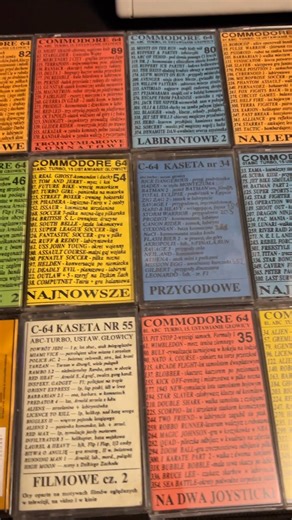 Kto pamięta takie składanki z grami na Commodore 64? #retrogaming #commodore #retro