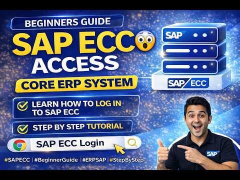 SAP ECC Access|Guide for Beginners|Learn How to Log In to SAP ECC|Step by Step Tutorial| #sapserver
