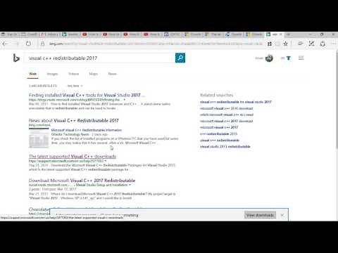 How to Download Visual C++ Redistributable for visual studio 2017