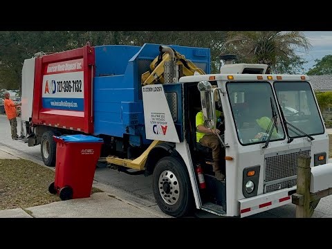One of The Coolest & Rarest Garbage Trucks Ever! American Waste Disposal