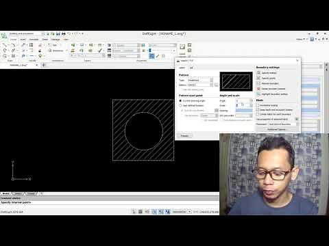 Draftsight Basic Hatch Tutorial For Beginner #mufasuCAD