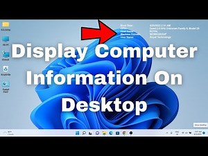 How To Display Computer Information On Desktop Windows 11 Or Windows 10