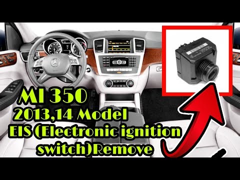 BENZ ML350 2013,14 EIS REMOVE EASY WAY. ELECTRONIC IGNITION SWITCH REMOVE.