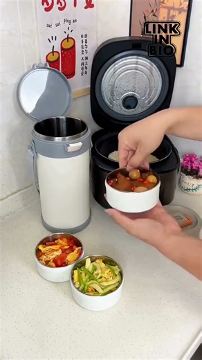 🍱 Best Insulated Lunch Box | Keep Food Hot or Cold All Day ❄️🔥#kitchengadgets #shorts #gadgets