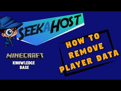 How to Remove Player Data from your Minecraft Server. SeekaHost Knowledge-base