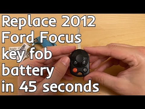 How to Replace Key Fob Battery 2012 Ford Focus