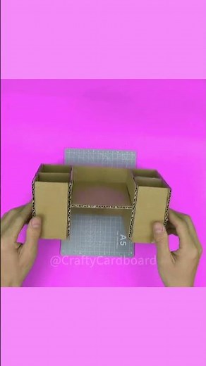 ✨📦 Expert DIY Desk Organizer Tips… Using CARDBOARD! 😲🔥 | Crafty Cardboard