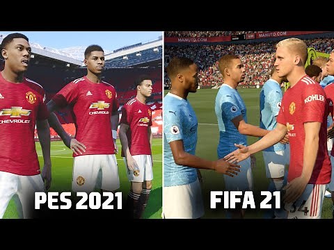 🔥 PES 2021 vs FIFA 21 - GAMEPLAY COMPARISON (Graphics, Penalties, Free Kicks, Celebrations)