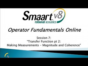 Smaart Operator Fundamentals Online: 7 - Transfer Function Pt 2: Making Measurements