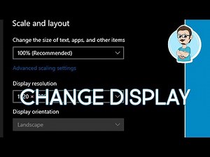 Change Display Resolution on Windows 10!