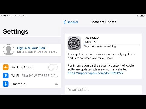 How to update iPad iOS 12.5.7