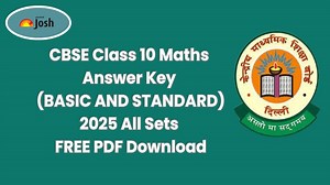 CBSE Class 10 Maths Answer Key 2025 - All Sets PDF Download.