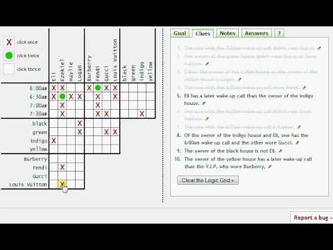 Logic-Puzzles.org - How to Solve a Logic Puzzle