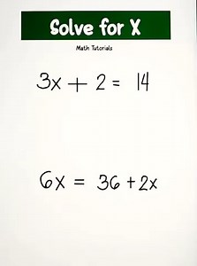 400K views · 2.8K reactions | Solve for x ☺️☺️☺️ #math #mathematics #mathteachergon #mathtutorial #mathreview | Math Tutorials | Facebook