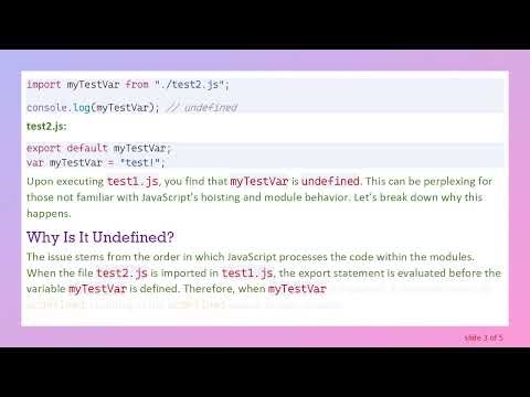 Understanding the undefined Issue in ES6 Import/Export Variables