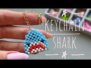 Beaded Shark 🦈 Keychain DIY with Seed Beads