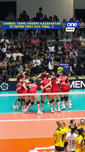 Chinese Taipei sweeps Kazakhstan to enter first AVC Final | #OSOnTheSpot