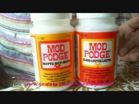 Sealing with Mod Podge Glue