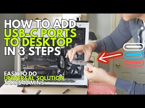 EASIEST WAY to add USB-C ports to PC - NO DONGLES or HUB