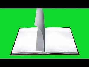 Book Page Flip Animation | Book Opening Animation Green Screen Video Effect HD