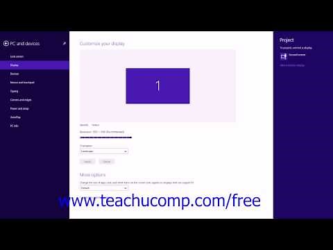 Windows 8.1 Tutorial "PC and devices" Settings Microsoft Training Lesson 3.2